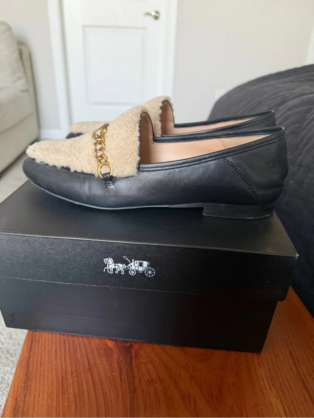 Coach leather loafers